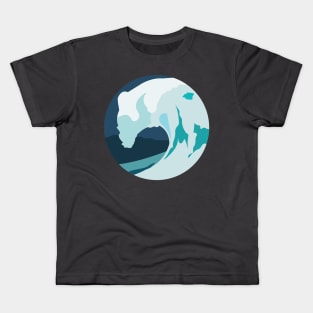 sea waves Kids T-Shirt